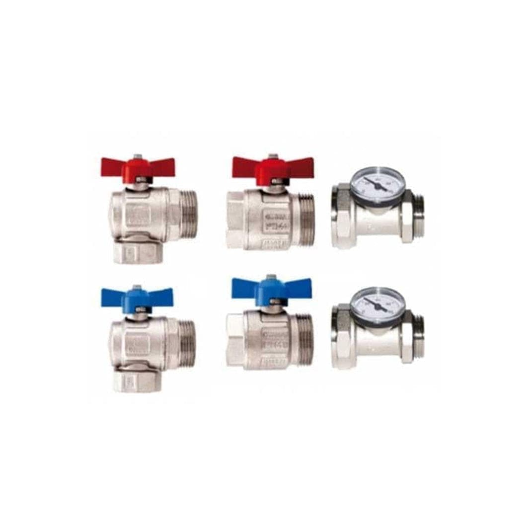 Høiax Kuleventilsett 1" vinkel RF Nei Høiax Ventil gulvvarme HO-8377827