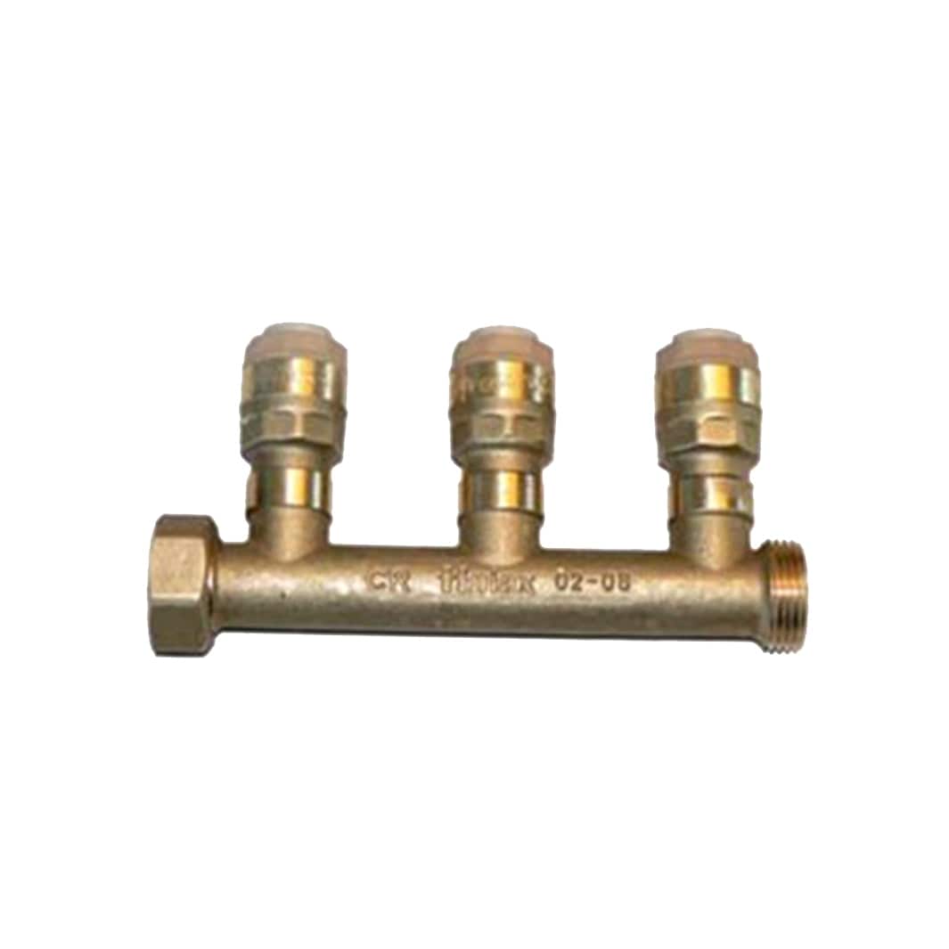 Høiax Push fordeler 15mm x 3/4" 3 Høiax Fordeler tappevann HO-5125349