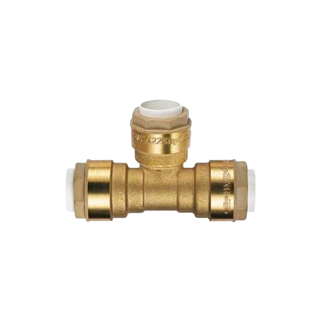 Høiax Push T-rør 18x18x18mm Høiax Rørdeler tappevann HO-5125399