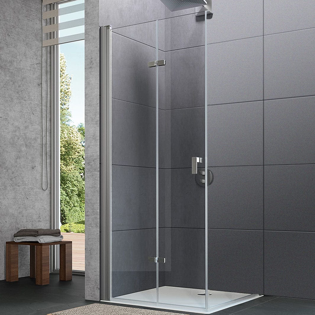 Huppe Design Pure Foldedør 75,5-97cm - pris pr stk Sølv / 80cm / Venstre Huppe Dusjdør BD-6316643