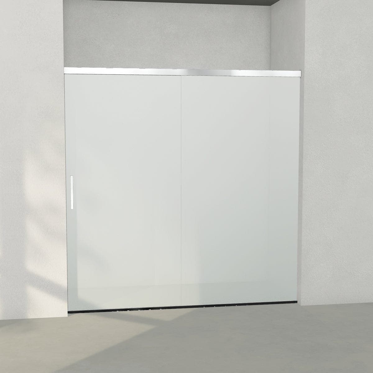 INR ARC Skyvedør Måltilpasset Krom / 1201-2000cm / Frostet glass INR Iconic Nordic Rooms Dusjnisje INR-118210300