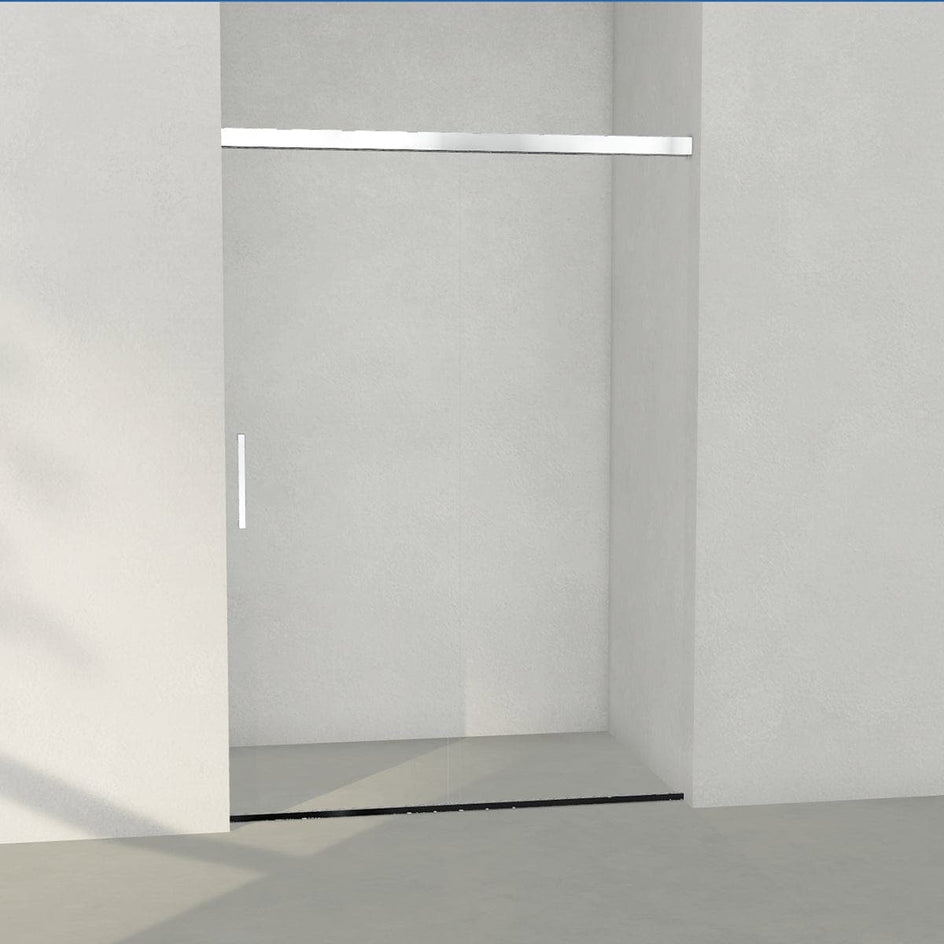 INR ARC Skyvedør Måltilpasset Krom / 900-1200cm / Opal klart glass INR Iconic Nordic Rooms Dusjnisje INR-118112300