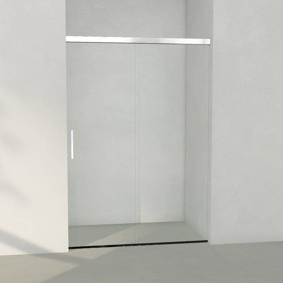 INR ARC Skyvedør Måltilpasset Krom / 900-1200cm / Timeless klart glass INR Iconic Nordic Rooms Dusjnisje INR-118111300