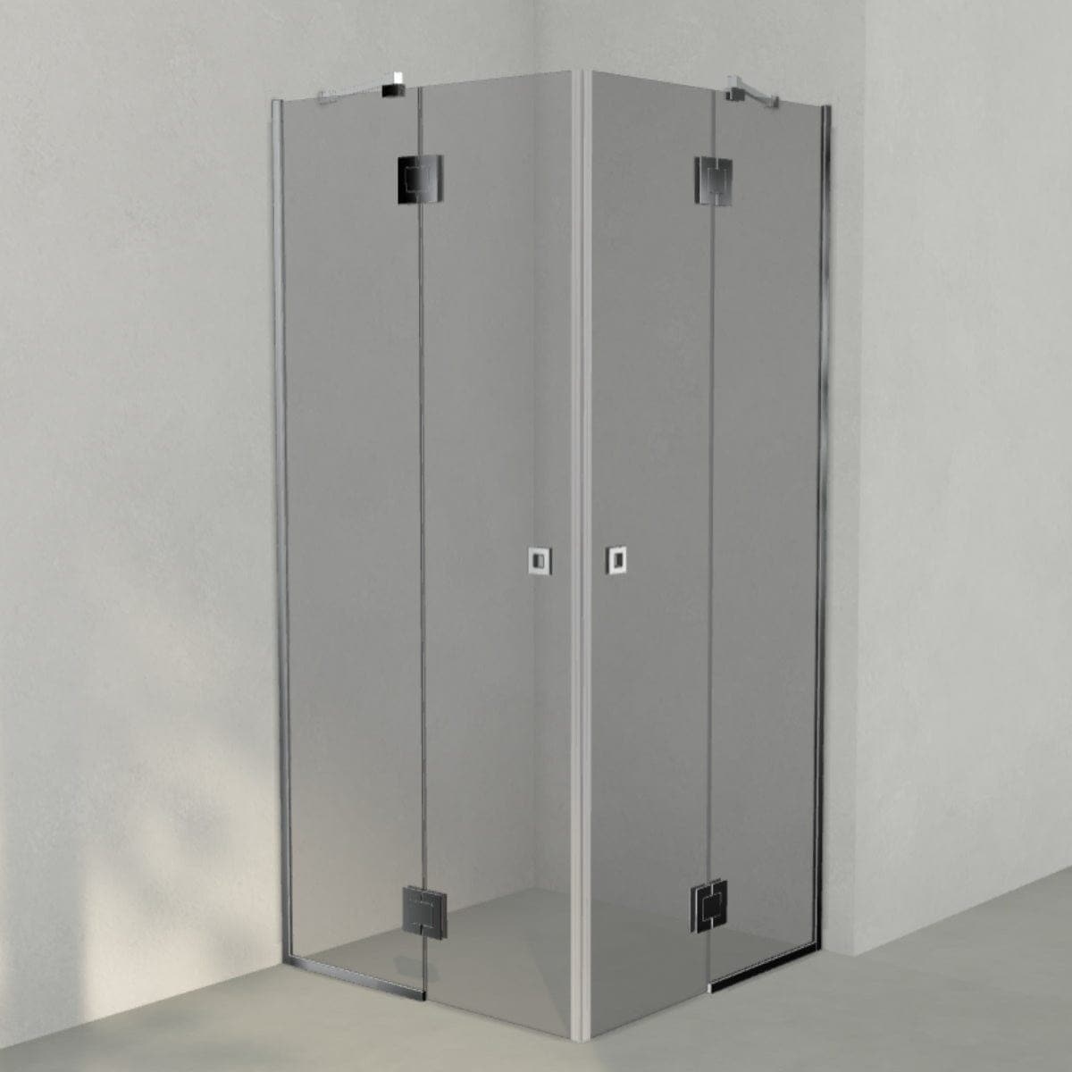 INR Dusjhjørne ARC 16 Frame Måltilpasset Krom / Måltilpasset / Grått glass INR Iconic Nordic Rooms Dusjhjørne INR-116103300