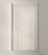 INR Dusjhjørne BASIC PRO Dawson Krom / 80x80cm / Klart glass INR Iconic Nordic Rooms Dusjhjørne INR-30902388
