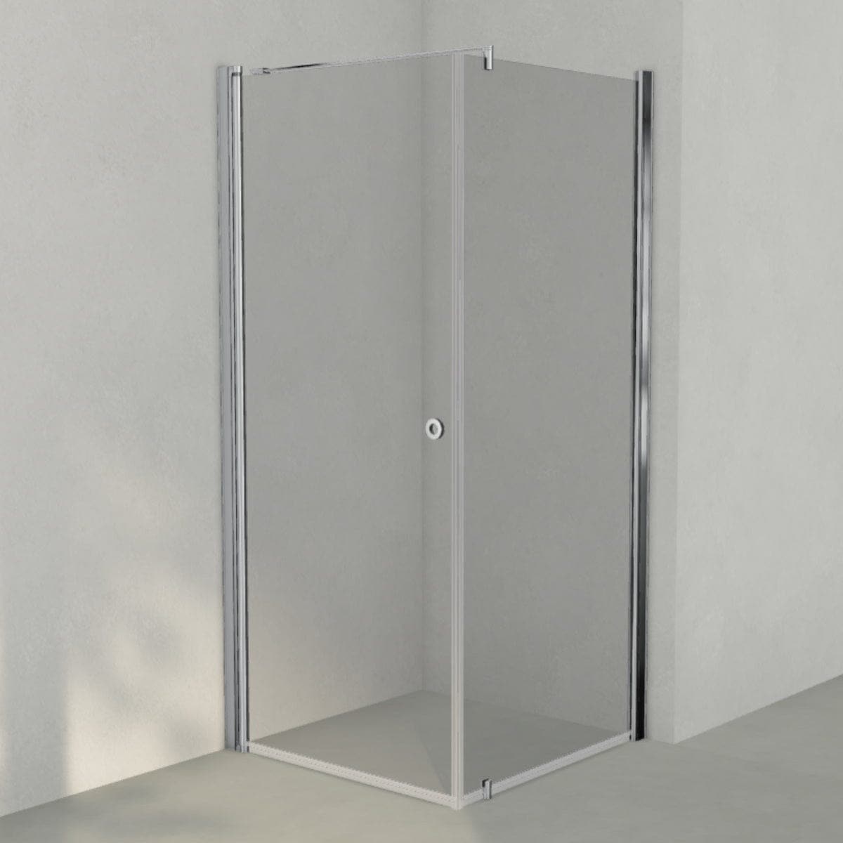 INR Dusjhjørne LINC 13 Måltilpasset Krom / Måltilpasset / Grått glass INR Iconic Nordic Rooms Dusjhjørne INR-51303300