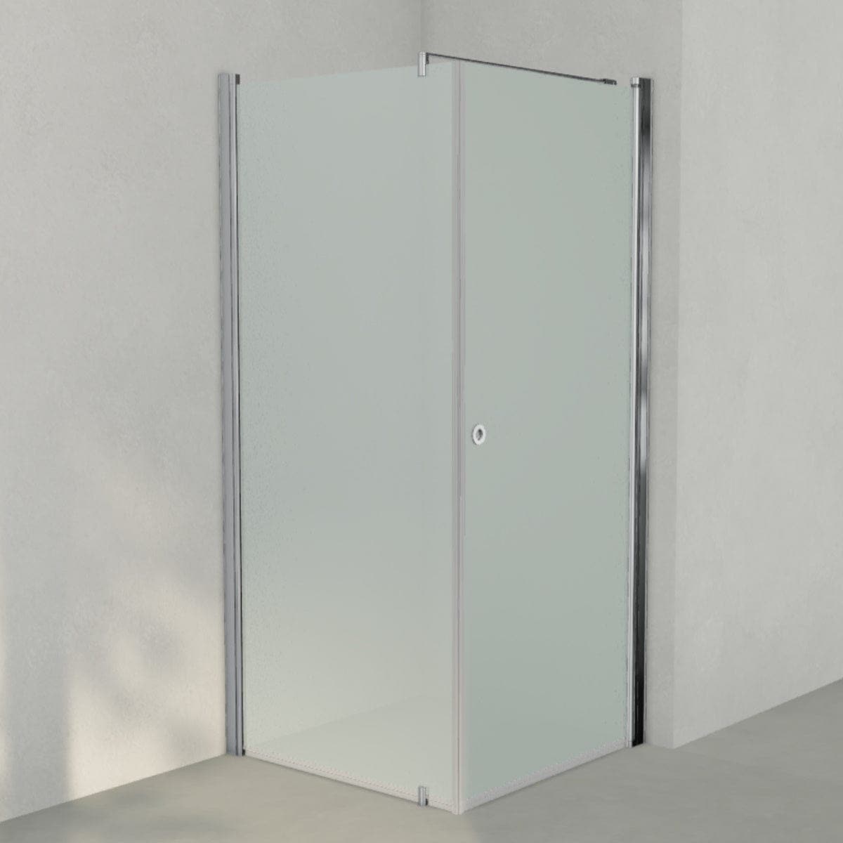 INR Dusjhjørne LINC 13 Måltilpasset Krom / Måltilpasset - høyre / Frostet glass INR Iconic Nordic Rooms Dusjhjørne INR-513210300
