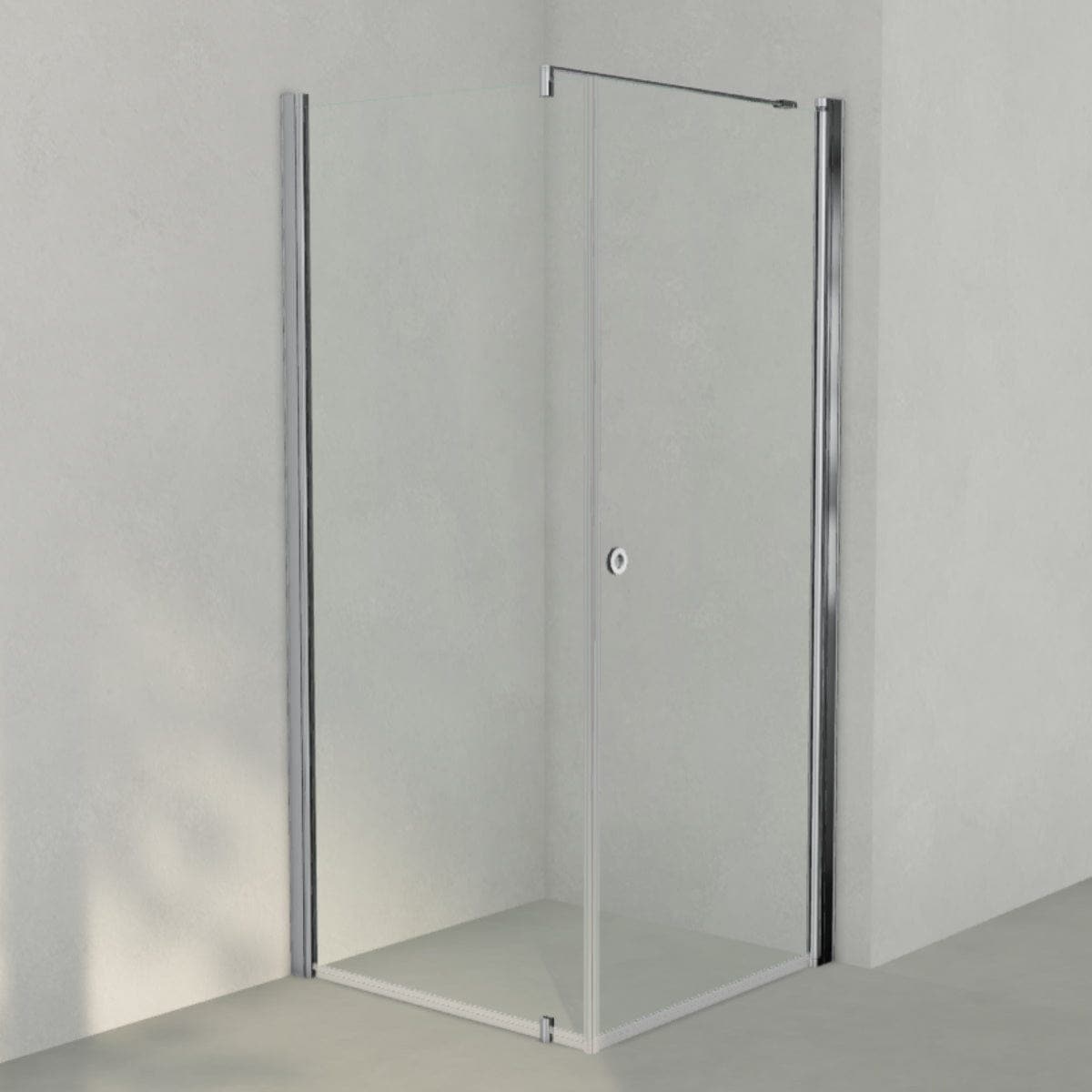 INR Dusjhjørne LINC 13 Måltilpasset Krom / Måltilpasset - høyre / Timeless klart glass INR Iconic Nordic Rooms Dusjhjørne INR-513211300