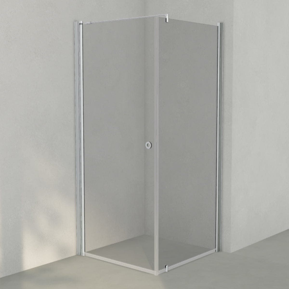 INR Dusjhjørne LINC 13 Måltilpasset Matt aluminium / Måltilpasset / Grått glass INR Iconic Nordic Rooms Dusjhjørne INR-51303900