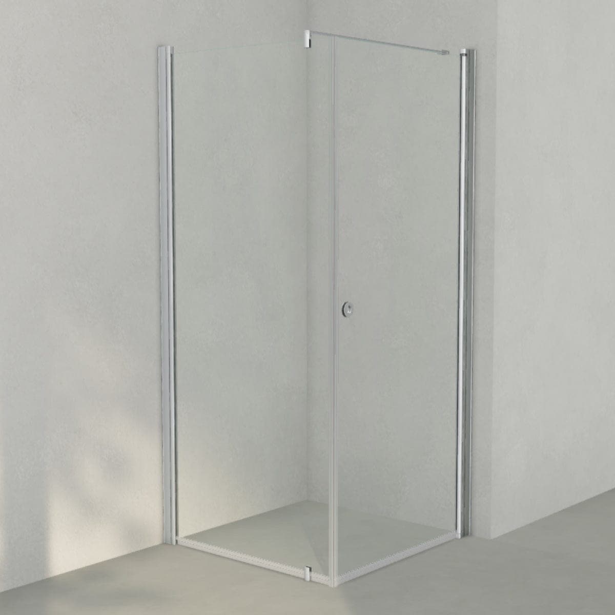 INR Dusjhjørne LINC 13 Måltilpasset Matt aluminium / Måltilpasset - høyre / Timeless klart glass INR Iconic Nordic Rooms Dusjhjørne INR-513211900