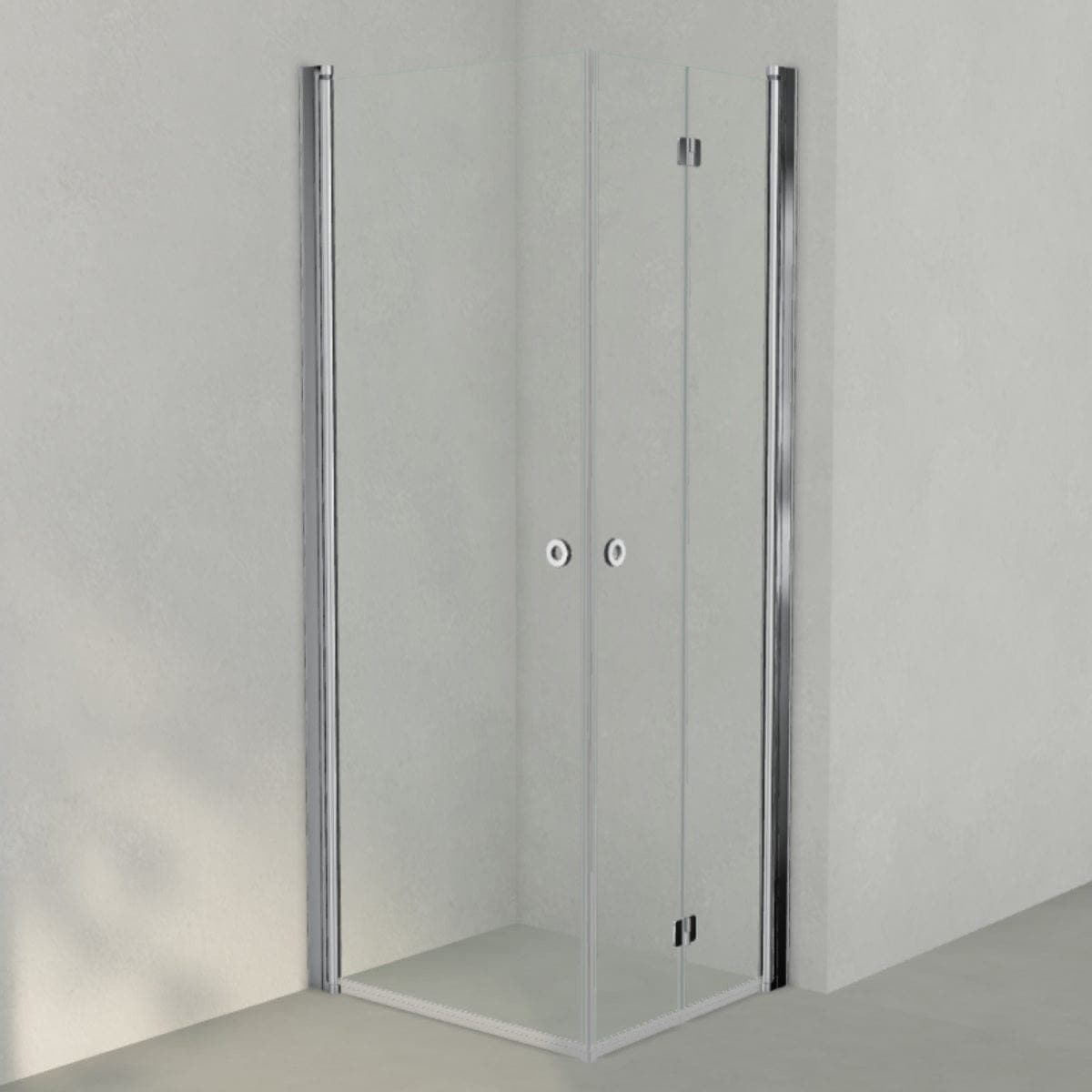 INR Dusjhjørne LINC 66 Flex Original Krom / 80x70cm / Høyre hengslet INR Iconic Nordic Rooms Dusjhjørne INR-566202387