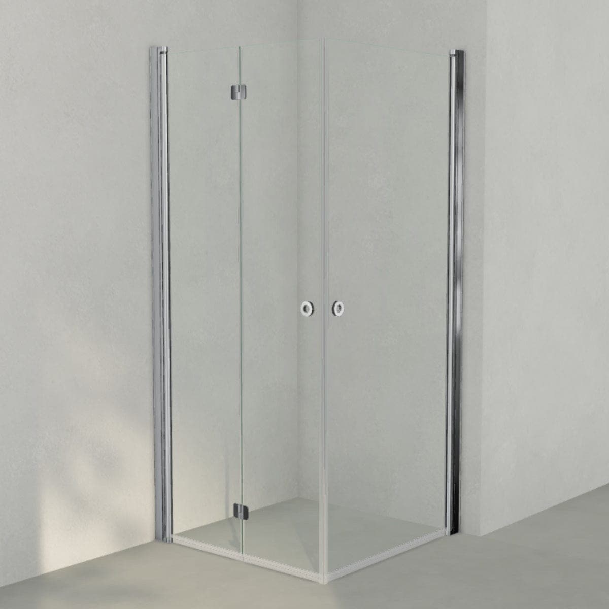 INR Dusjhjørne LINC 66 Flex Original Krom / 90x90cm / Venstre hengslet INR Iconic Nordic Rooms Dusjhjørne INR-566102399