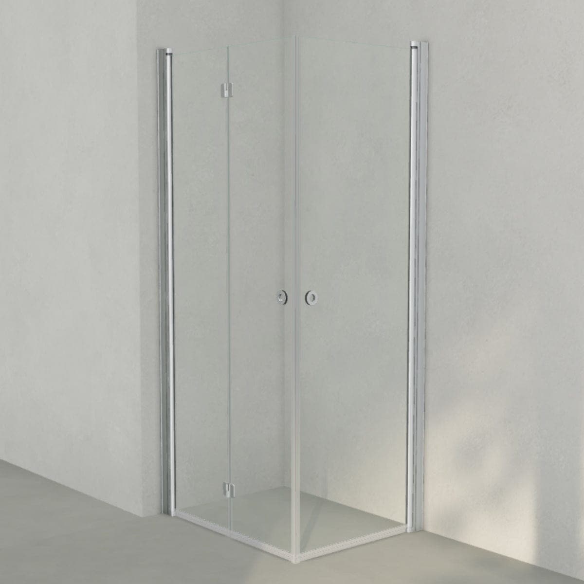 INR Dusjhjørne LINC 66 Flex Original Matt aluminium / 70x90cm / Venstre hengslet INR Iconic Nordic Rooms Dusjhjørne INR-566102979