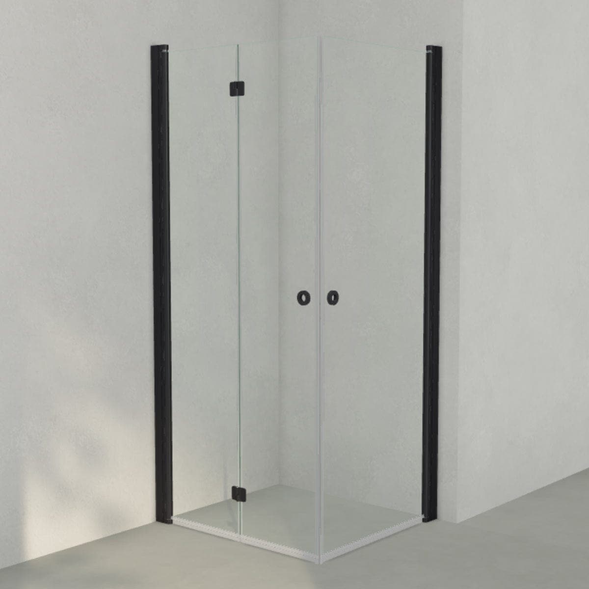 INR Dusjhjørne LINC 66 Flex Original Svart matt / 90x80cm / Høyre hengslet INR Iconic Nordic Rooms Dusjhjørne INR-566202198