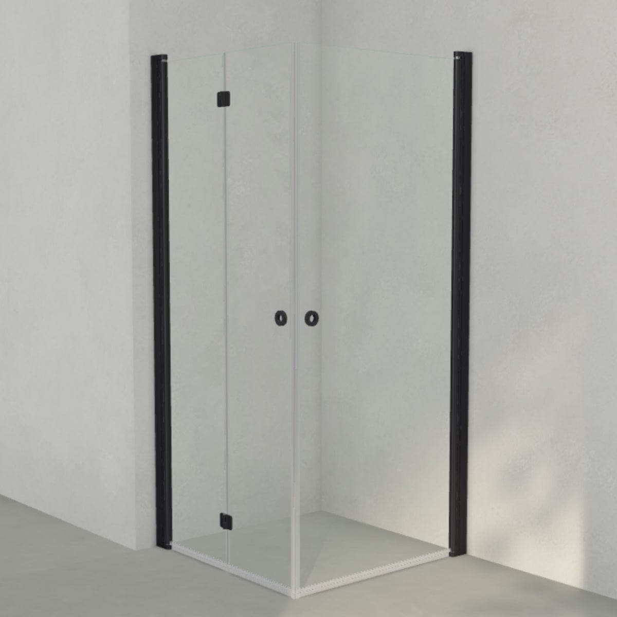 INR Dusjhjørne LINC 66 Flex Original Svart matt / 90x90cm / Høyre hengslet INR Iconic Nordic Rooms Dusjhjørne INR-566202199