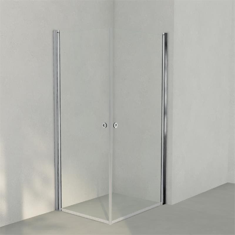 INR Dusjhjørne LINC ANGEL Klart Glass Krom / 80x100cm / Klart glass INR Iconic Nordic Rooms Dusjhjørne INR-51202381