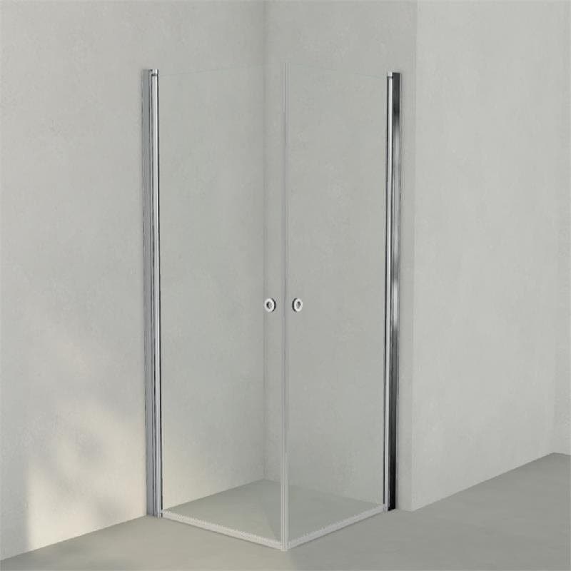 INR Dusjhjørne LINC ANGEL Klart Glass Krom / 80x80cm / Klart glass INR Iconic Nordic Rooms Dusjhjørne INR-51202388