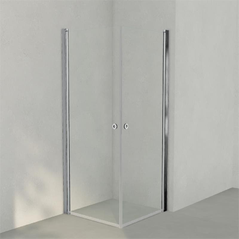 INR Dusjhjørne LINC ANGEL Klart Glass Krom / 80x80cm / Timeless klart glass INR Iconic Nordic Rooms Dusjhjørne INR-51211388