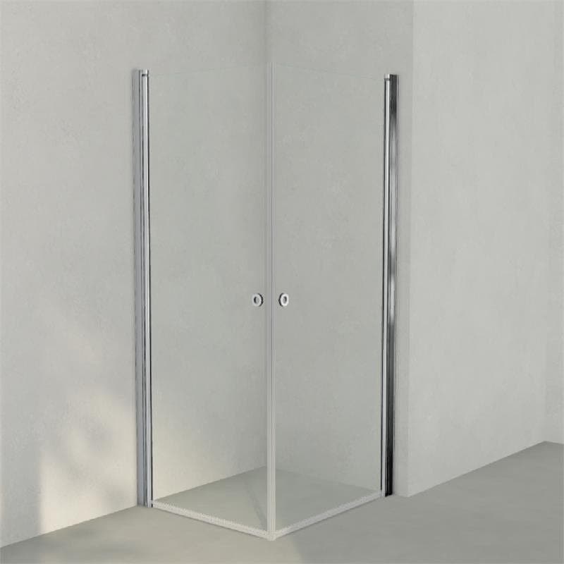 INR Dusjhjørne LINC ANGEL Klart Glass Krom / 80x90cm / Klart glass INR Iconic Nordic Rooms Dusjhjørne INR-51202389