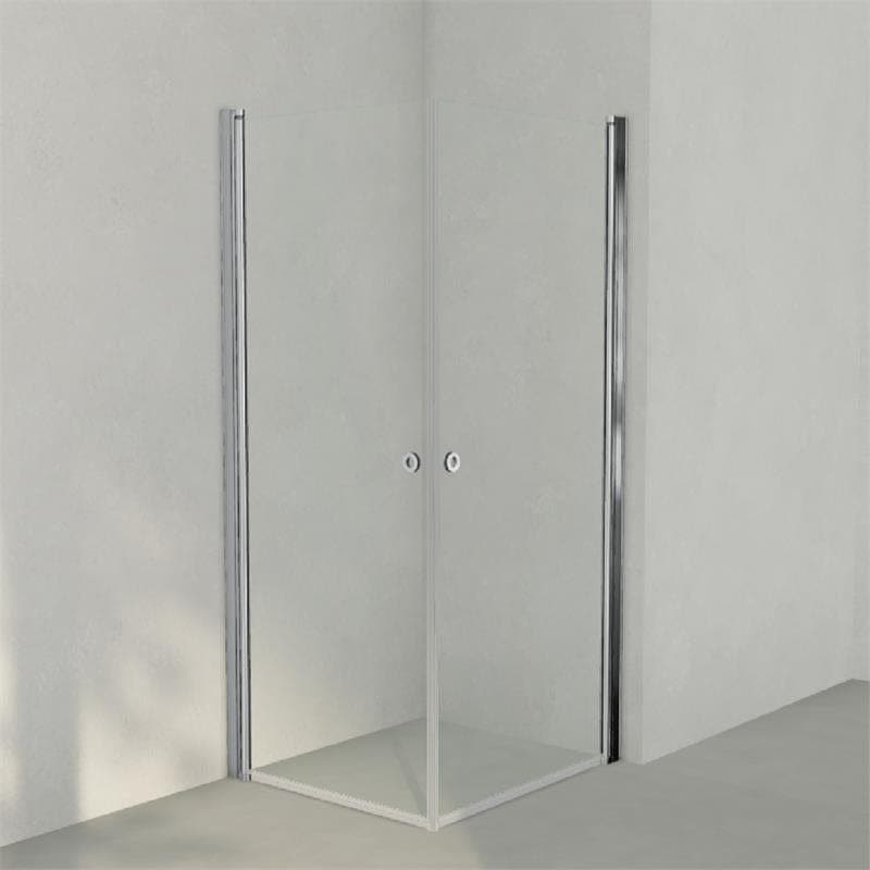 INR Dusjhjørne LINC ANGEL Klart Glass Krom / 80x90cm / Timeless klart glass INR Iconic Nordic Rooms Dusjhjørne INR-51211389