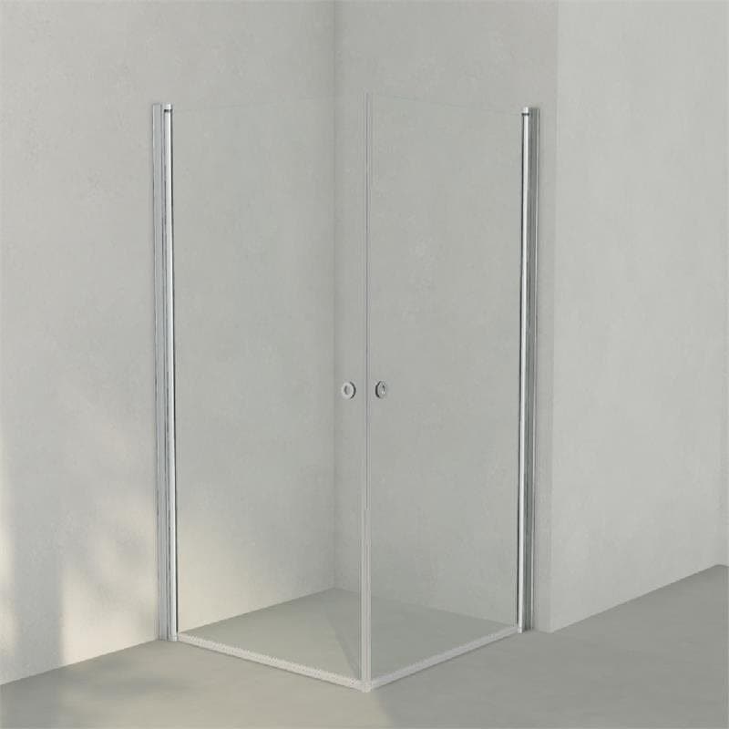 INR Dusjhjørne LINC ANGEL Klart Glass Matt aluminium / 100x100cm / Klart glass INR Iconic Nordic Rooms Dusjhjørne INR-51202911