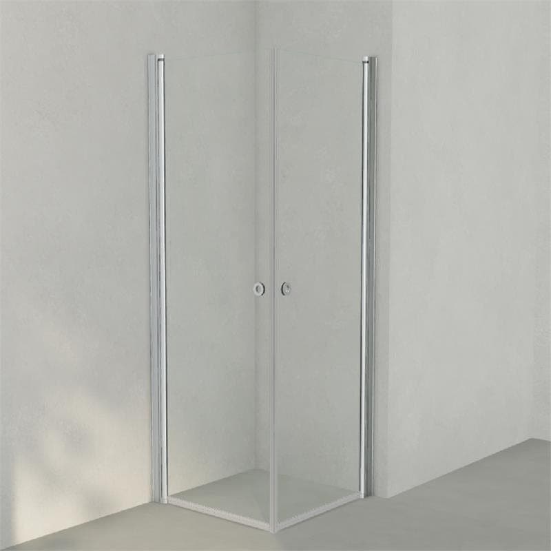 INR Dusjhjørne LINC ANGEL Klart Glass Matt aluminium / 70x70cm / Klart glass INR Iconic Nordic Rooms Dusjhjørne INR-51202977