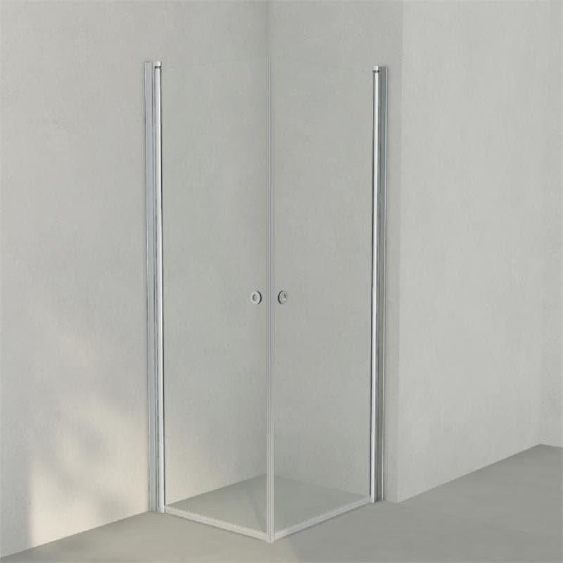 INR Dusjhjørne LINC ANGEL Klart Glass Matt aluminium / 70x80cm / Klart glass INR Iconic Nordic Rooms Dusjhjørne INR-51202978