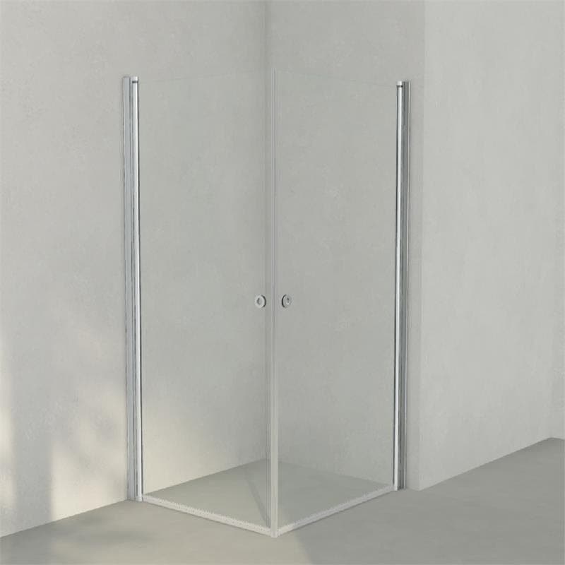 INR Dusjhjørne LINC ANGEL Klart Glass Matt aluminium / 90x100cm / Klart glass INR Iconic Nordic Rooms Dusjhjørne INR-51202991