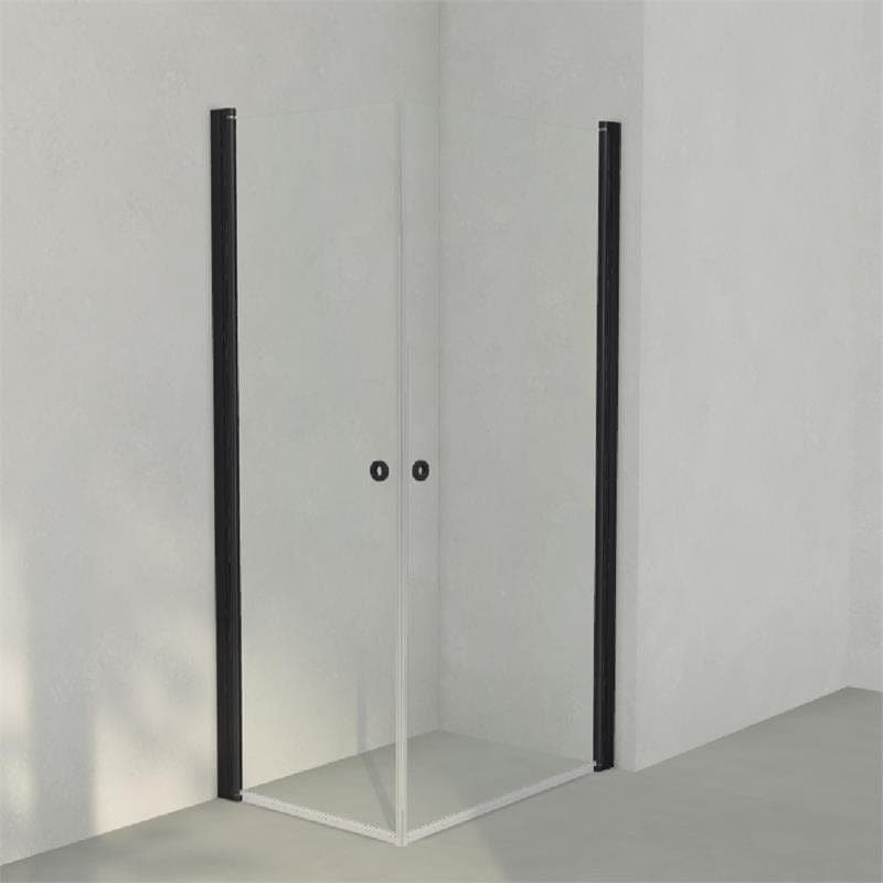 INR Dusjhjørne LINC ANGEL Klart Glass Svart matt / 70x100cm / Klart glass INR Iconic Nordic Rooms Dusjhjørne INR-51202171