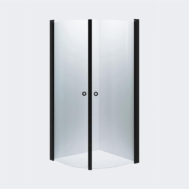 INR Dusjhjørne LINC NIAGARA Klart Glass Svart matt / 100x100cm / Klart glass INR Iconic Nordic Rooms Dusjhjørne INR-56002111