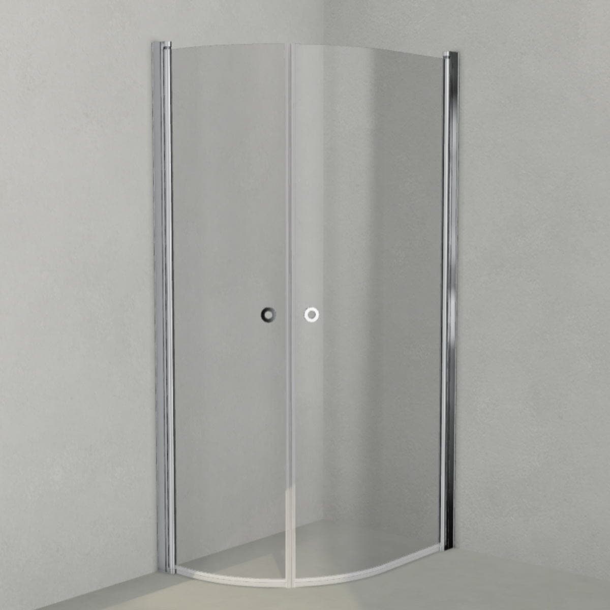 INR Dusjhjørne LINC NIAGARA Original, Grått Glass Krom / 70x100cm / Grått glass INR Iconic Nordic Rooms Dusjhjørne INR-56003371