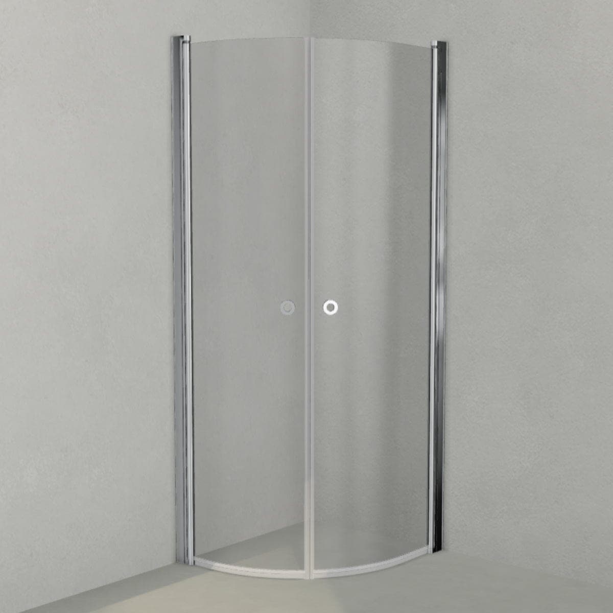 INR Dusjhjørne LINC NIAGARA Original, Grått Glass Krom / 70x80cm / Grått glass INR Iconic Nordic Rooms Dusjhjørne INR-56003378