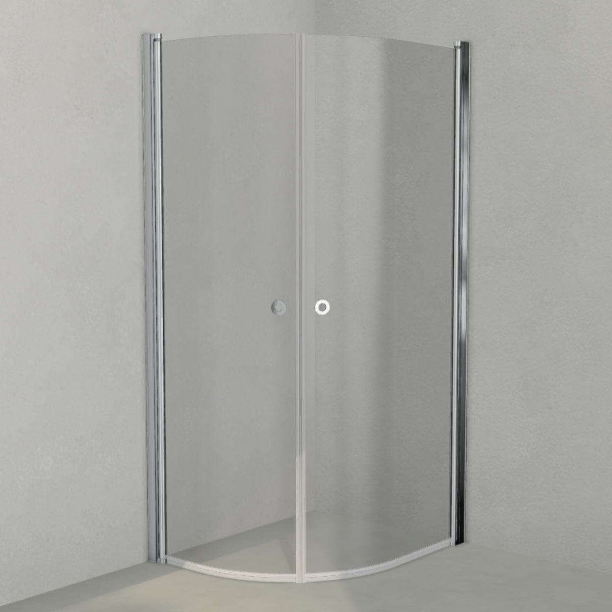 INR Dusjhjørne LINC NIAGARA Original, Grått Glass Krom / 80x100cm / Grått glass INR Iconic Nordic Rooms Dusjhjørne INR-56003381