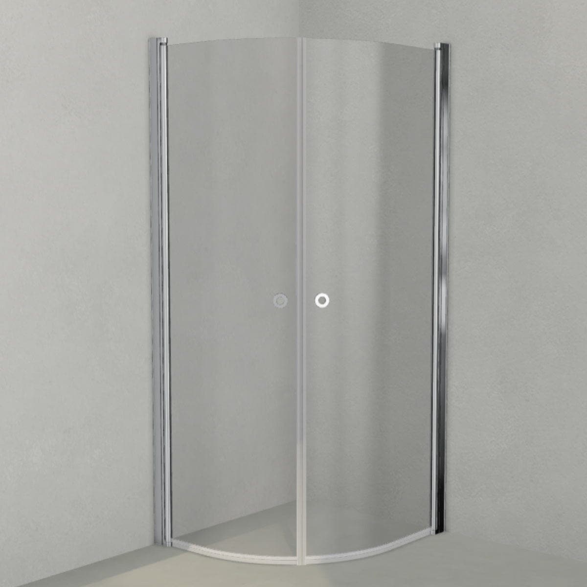 INR Dusjhjørne LINC NIAGARA Original, Grått Glass Krom / 80x90cm / Grått glass INR Iconic Nordic Rooms Dusjhjørne INR-56003389