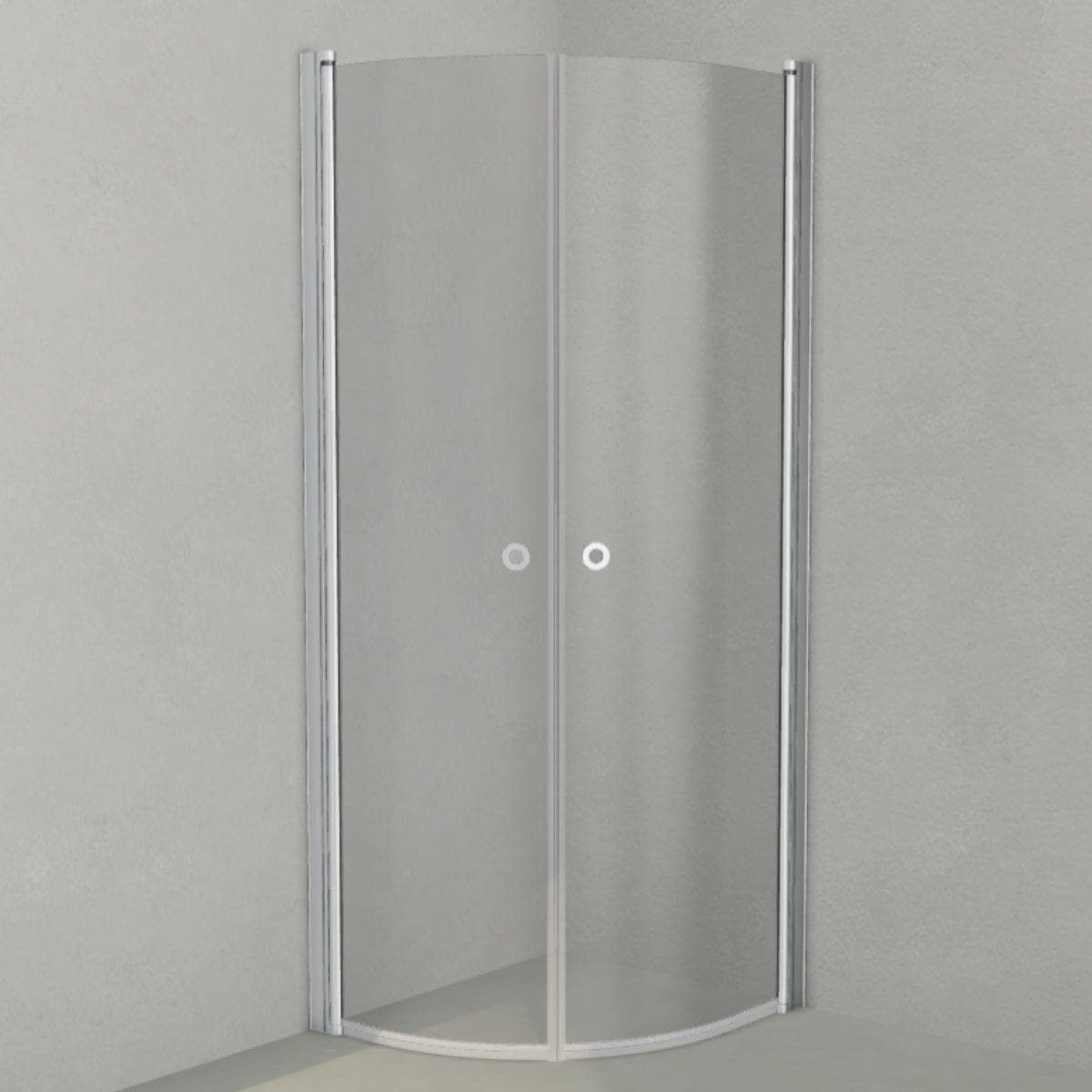 INR Dusjhjørne LINC NIAGARA Original, Grått Glass Matt aluminium / 70x80cm / Grått glass INR Iconic Nordic Rooms Dusjhjørne INR-56003978