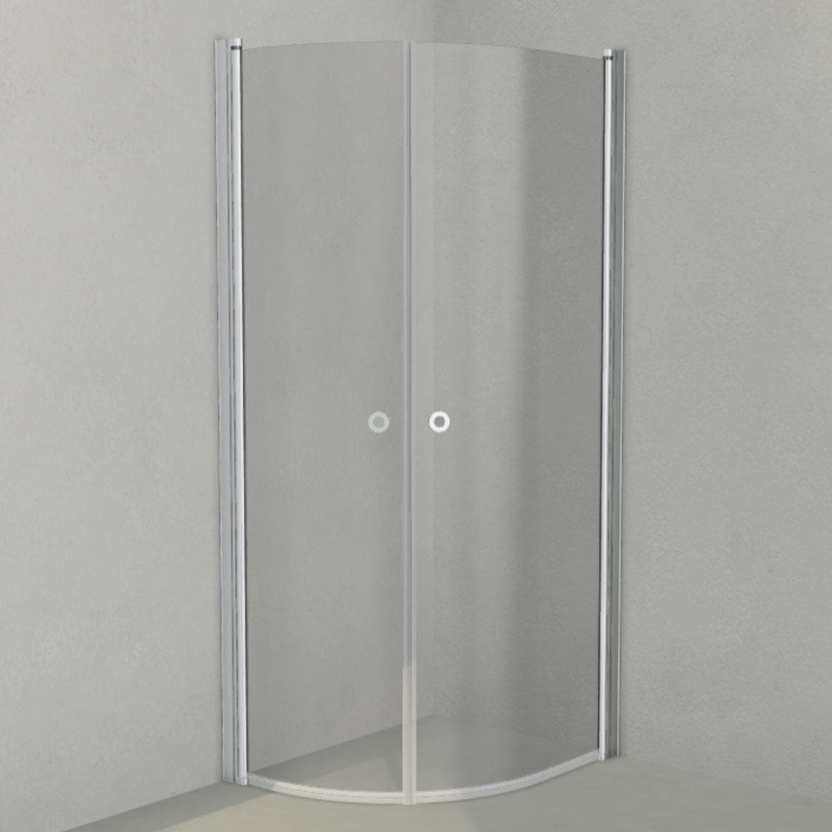 INR Dusjhjørne LINC NIAGARA Original, Grått Glass Matt aluminium / 70x90cm / Grått glass INR Iconic Nordic Rooms Dusjhjørne INR-56003979