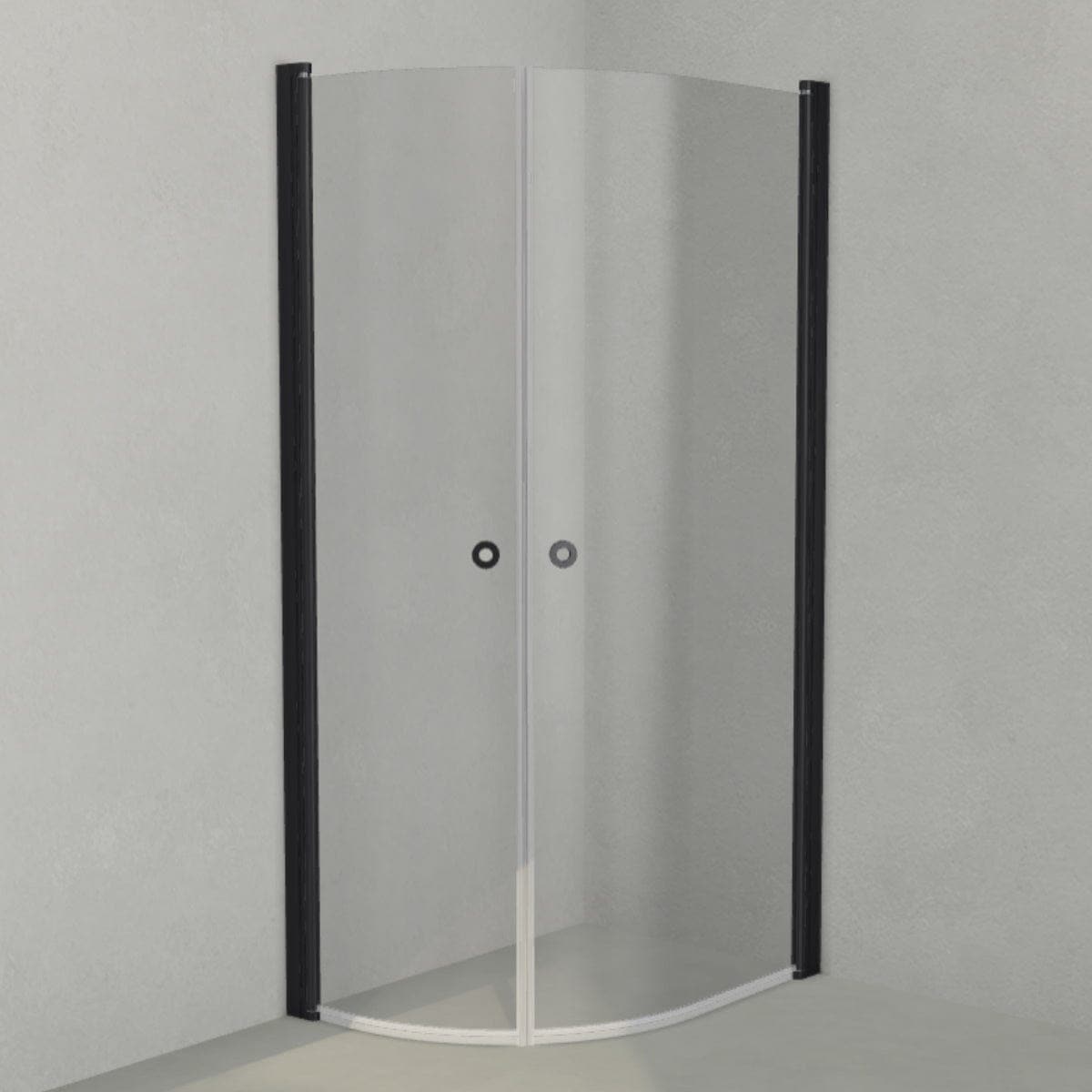 INR Dusjhjørne LINC NIAGARA Original, Grått Glass Svart matt / 70x100cm / Grått glass INR Iconic Nordic Rooms Dusjhjørne INR-56003171