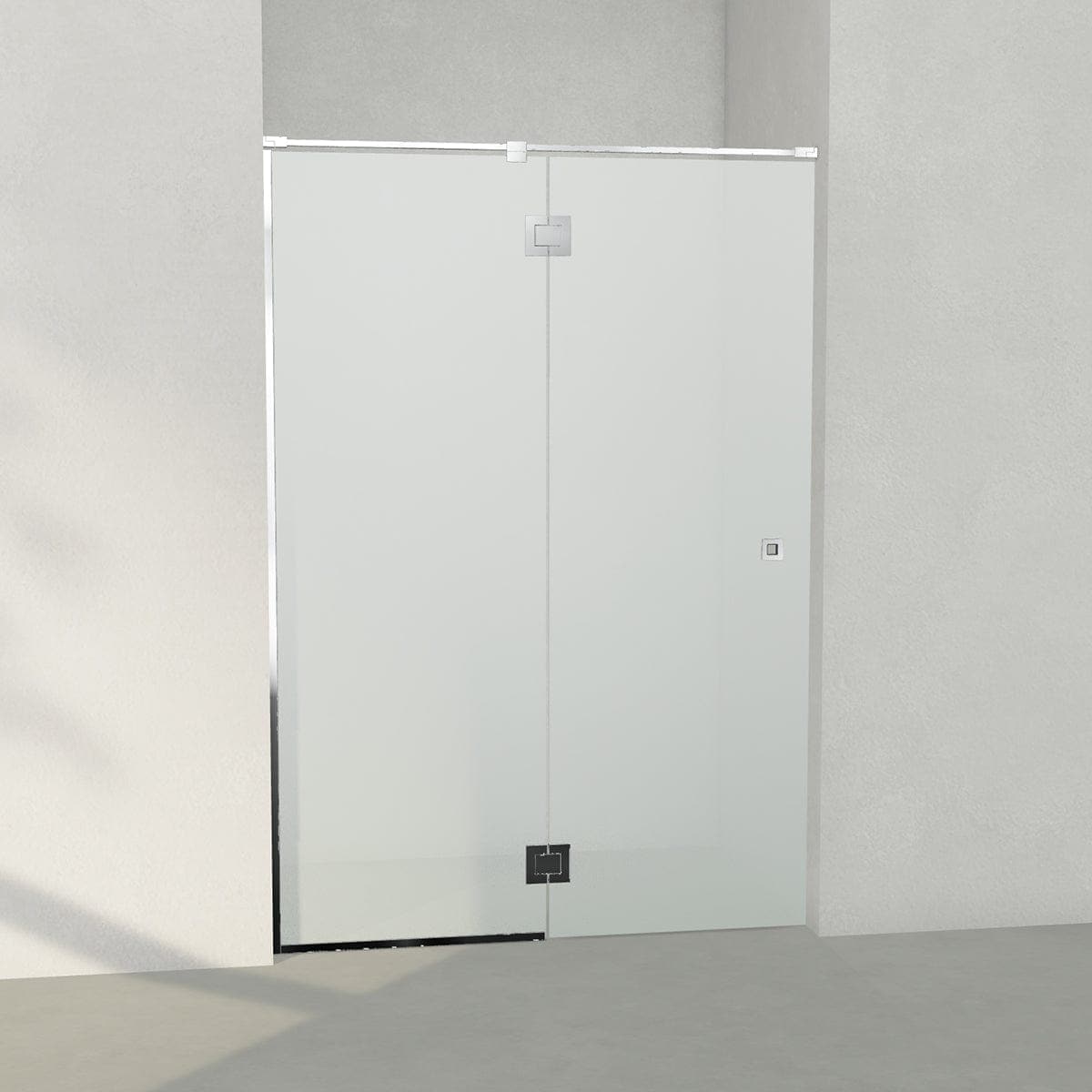 INR Dusjnisje ARC 5 Frame Måltilpasset Krom / Måltilpasset / Frostet glass INR Iconic Nordic Rooms Dusjnisje INR-105110300