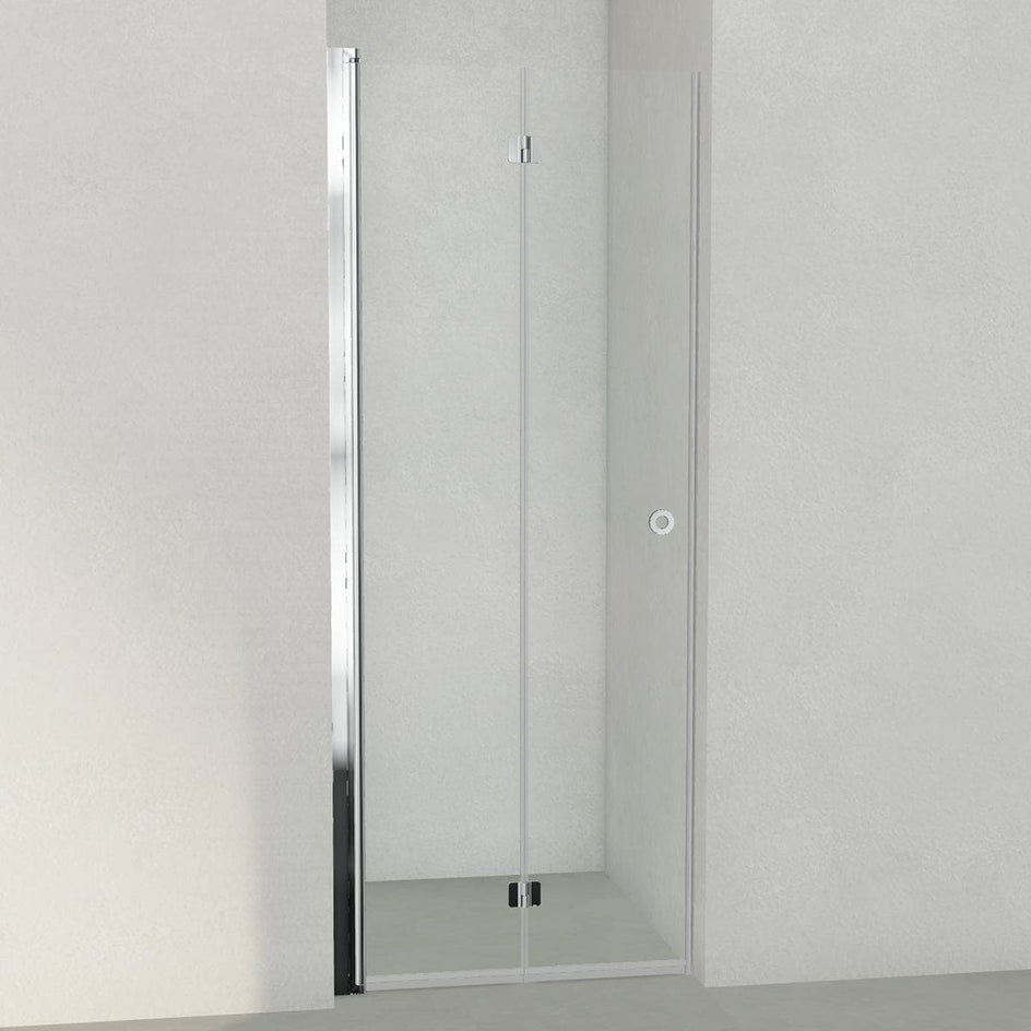 INR Dusjnisje LINC 2 Flex - klart glass Krom / 80cm / Venstre hengslet INR Iconic Nordic Rooms Dusjnisje INR-502102380