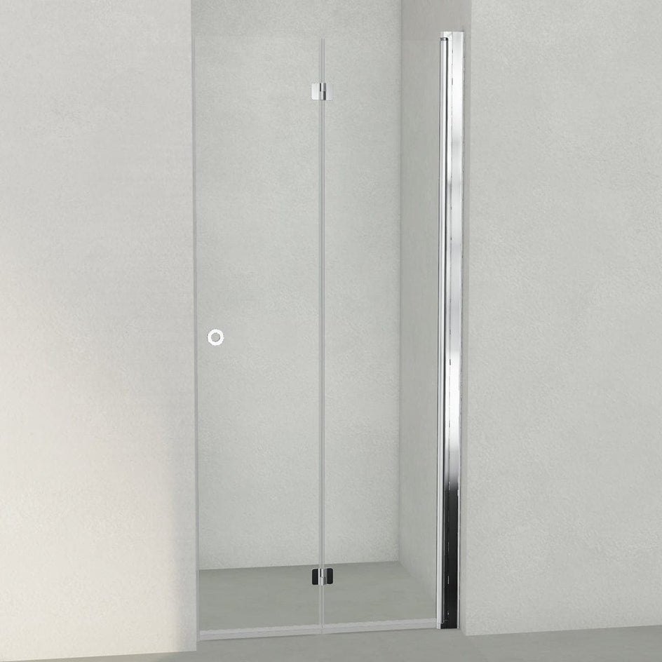 INR Dusjnisje LINC 2 Flex - klart glass Krom / 90cm / Høyre hengslet INR Iconic Nordic Rooms Dusjnisje INR-502202390