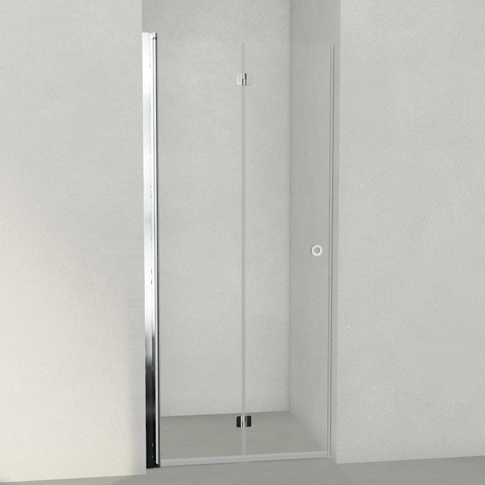 INR Dusjnisje LINC 2 Flex - klart glass Krom / 90cm / Venstre hengslet INR Iconic Nordic Rooms Dusjnisje INR-502102390
