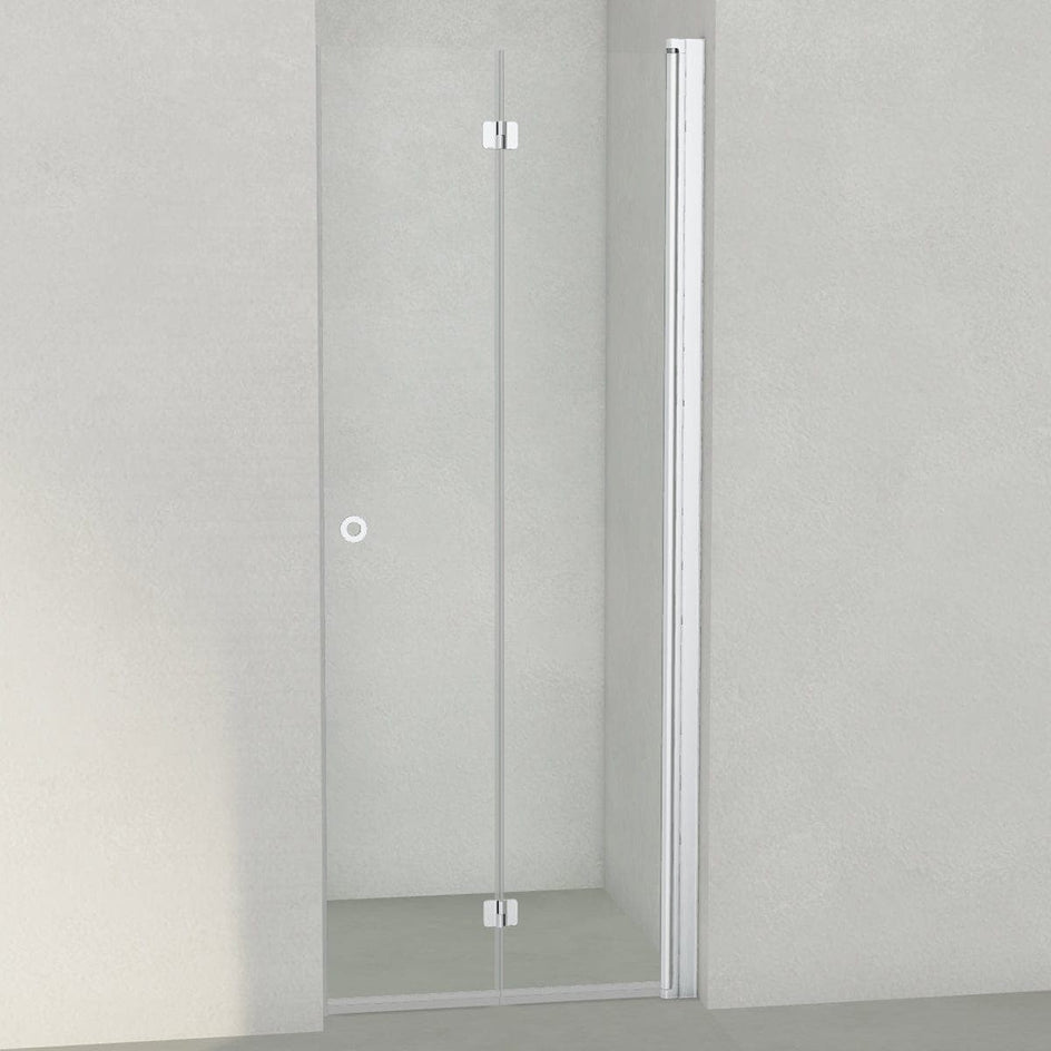 INR Dusjnisje LINC 2 Flex - klart glass Matt aluminium / 80cm / Høyre hengslet INR Iconic Nordic Rooms Dusjnisje INR-502202980