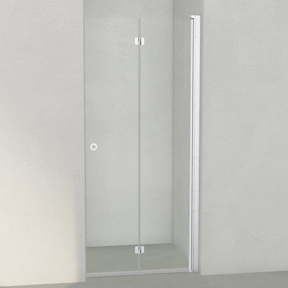 INR Dusjnisje LINC 2 Flex - klart glass Matt aluminium / 90cm / Høyre hengslet INR Iconic Nordic Rooms Dusjnisje INR-502202990