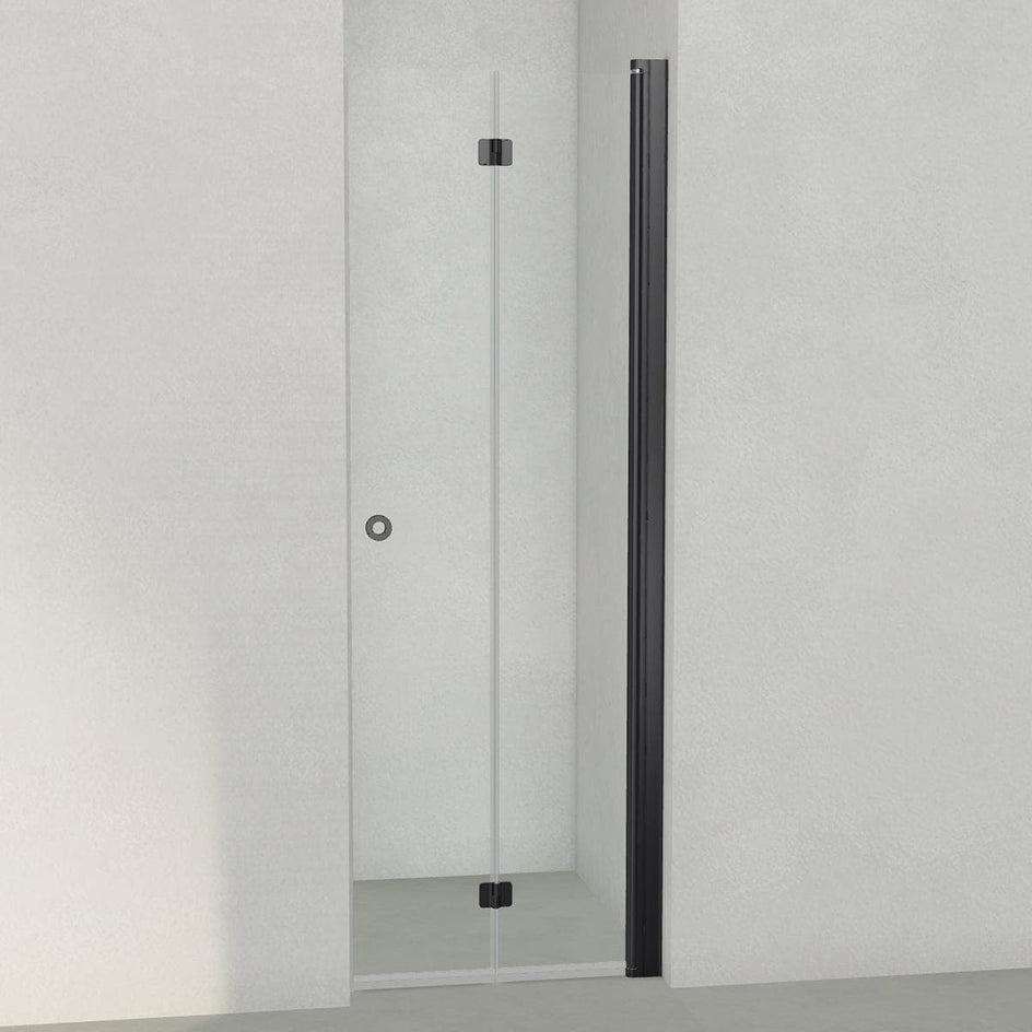 INR Dusjnisje LINC 2 Flex - klart glass Svart matt / 70cm / Høyre hengslet INR Iconic Nordic Rooms Dusjnisje INR-502202170