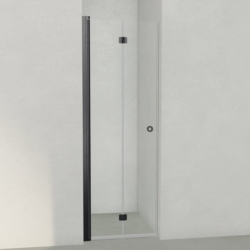 INR Dusjnisje LINC 2 Flex - klart glass Svart matt / 70cm / Venstre hengslet INR Iconic Nordic Rooms Dusjnisje INR-502102170