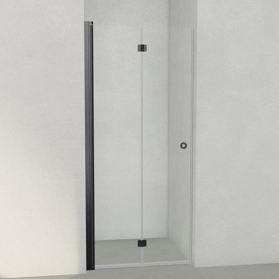 INR Dusjnisje LINC 2 Flex - klart glass Svart matt / 90cm / Venstre hengslet INR Iconic Nordic Rooms Dusjnisje INR-502102190