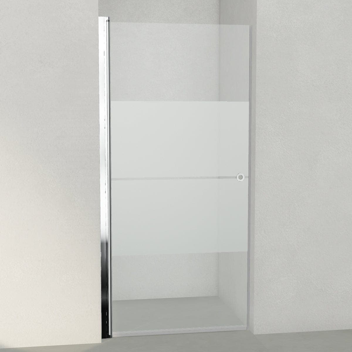 INR Dusjnisje LINC 2 Original Krom / 97,5cm / Stripe glass INR Iconic Nordic Rooms Dusjnisje INR-50230310