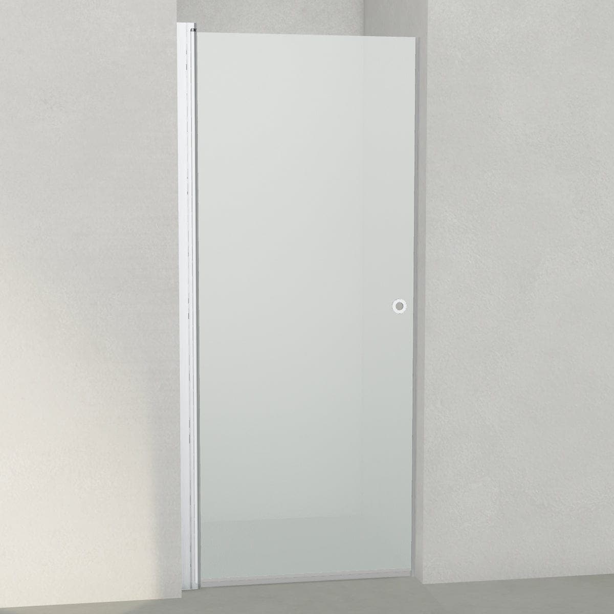 INR Dusjnisje LINC 2 Original Matt aluminium / 87,5cm / Frostet glass INR Iconic Nordic Rooms Dusjnisje INR-50210990
