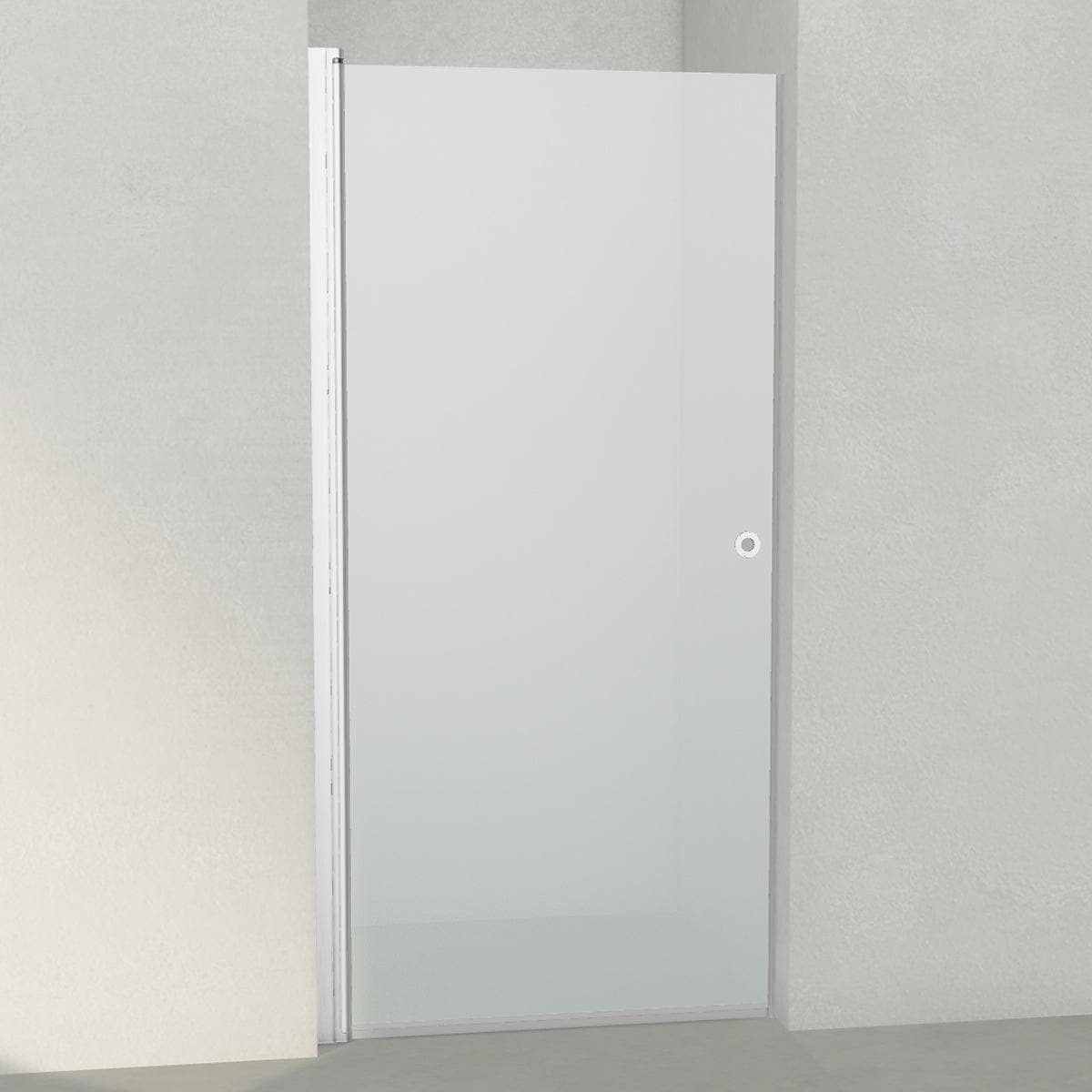 INR Dusjnisje LINC 2 Original Matt aluminium / 97,5cm / Frostet glass INR Iconic Nordic Rooms Dusjnisje INR-50210910