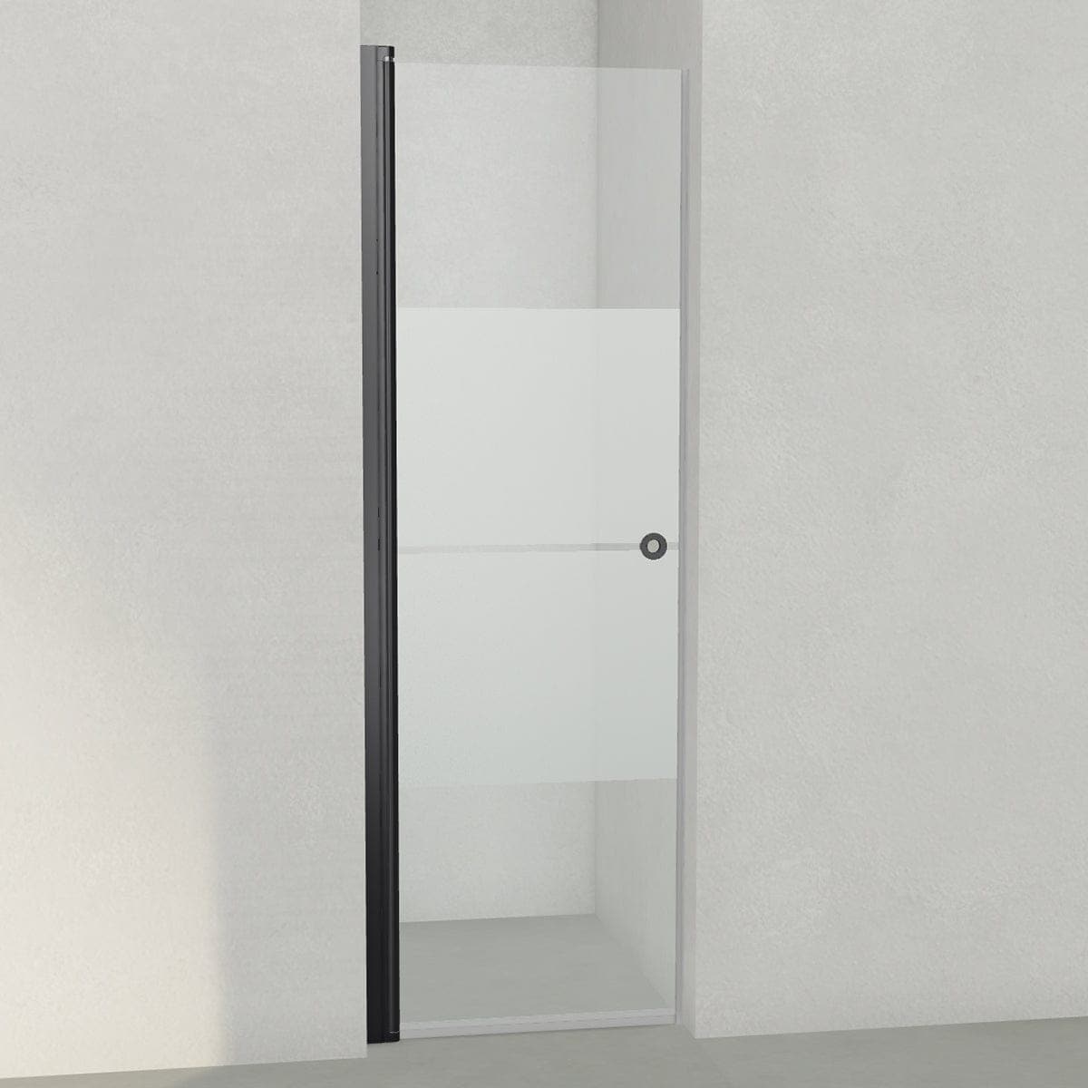 INR Dusjnisje LINC 2 Original Svart matt / 67,5cm / Stripe glass INR Iconic Nordic Rooms Dusjnisje INR-50230170